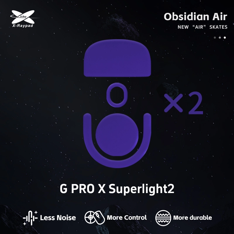 Ślizgacze X-Raypad Obsidian Air Logitech G Pro X Superlight 2/X2 Superstrike